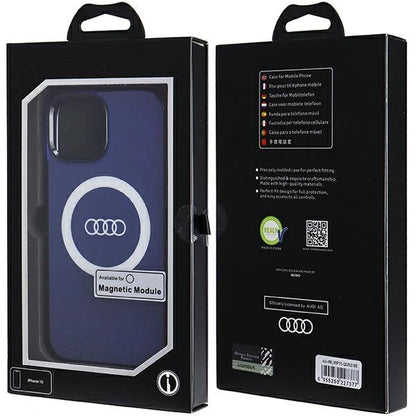 Audi IML Big Logo MagSafe case for iPhone 15 / 14 / 13 - blue_6