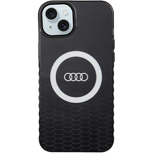 Audi IML Big Logo MagSafe case for iPhone 15 Plus / 14 Plus - black_0