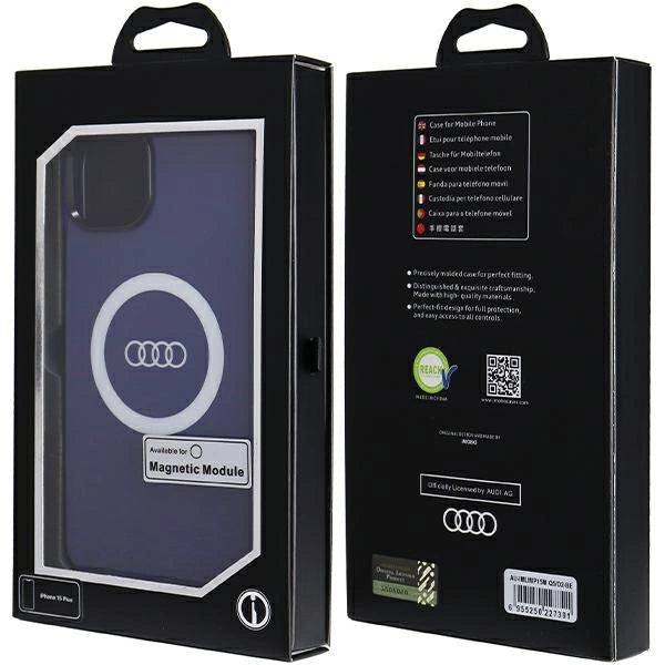 Audi IML Big Logo MagSafe case for iPhone 15 Plus / 14 Plus - blue_6