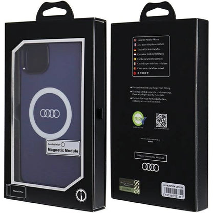 Audi IML Big Logo MagSafe case for iPhone 15 Plus / 14 Plus - blue_6