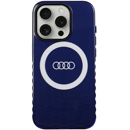 Audi IML Big Logo MagSafe case for iPhone 15 Pro - blue_0