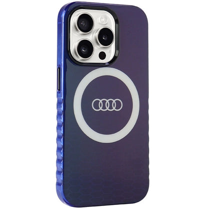 Audi IML Big Logo MagSafe case for iPhone 15 Pro - blue_5