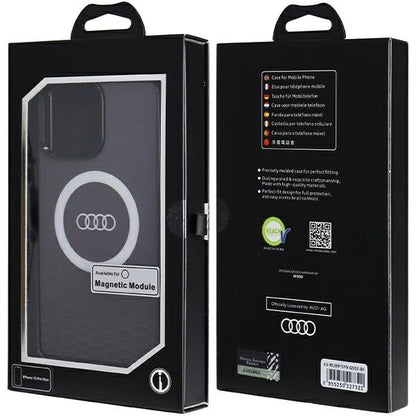 Audi IML Big Logo MagSafe case for iPhone 15 Pro Max - black_6