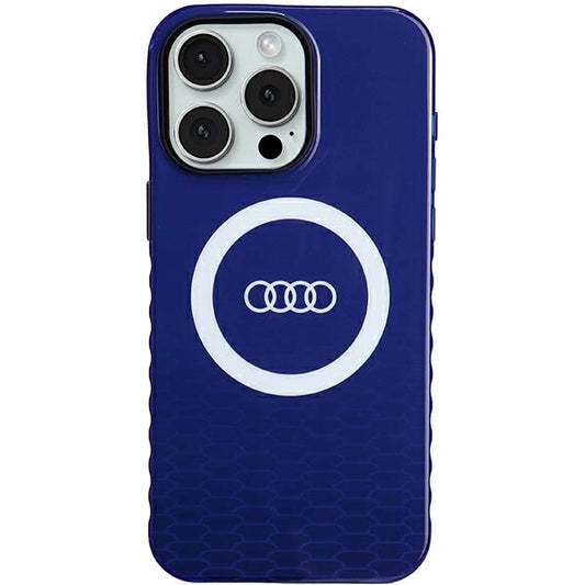 Audi IML Big Logo MagSafe case for iPhone 15 Pro Max - blue_0