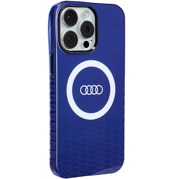 Audi IML Big Logo MagSafe case for iPhone 15 Pro Max - blue_5