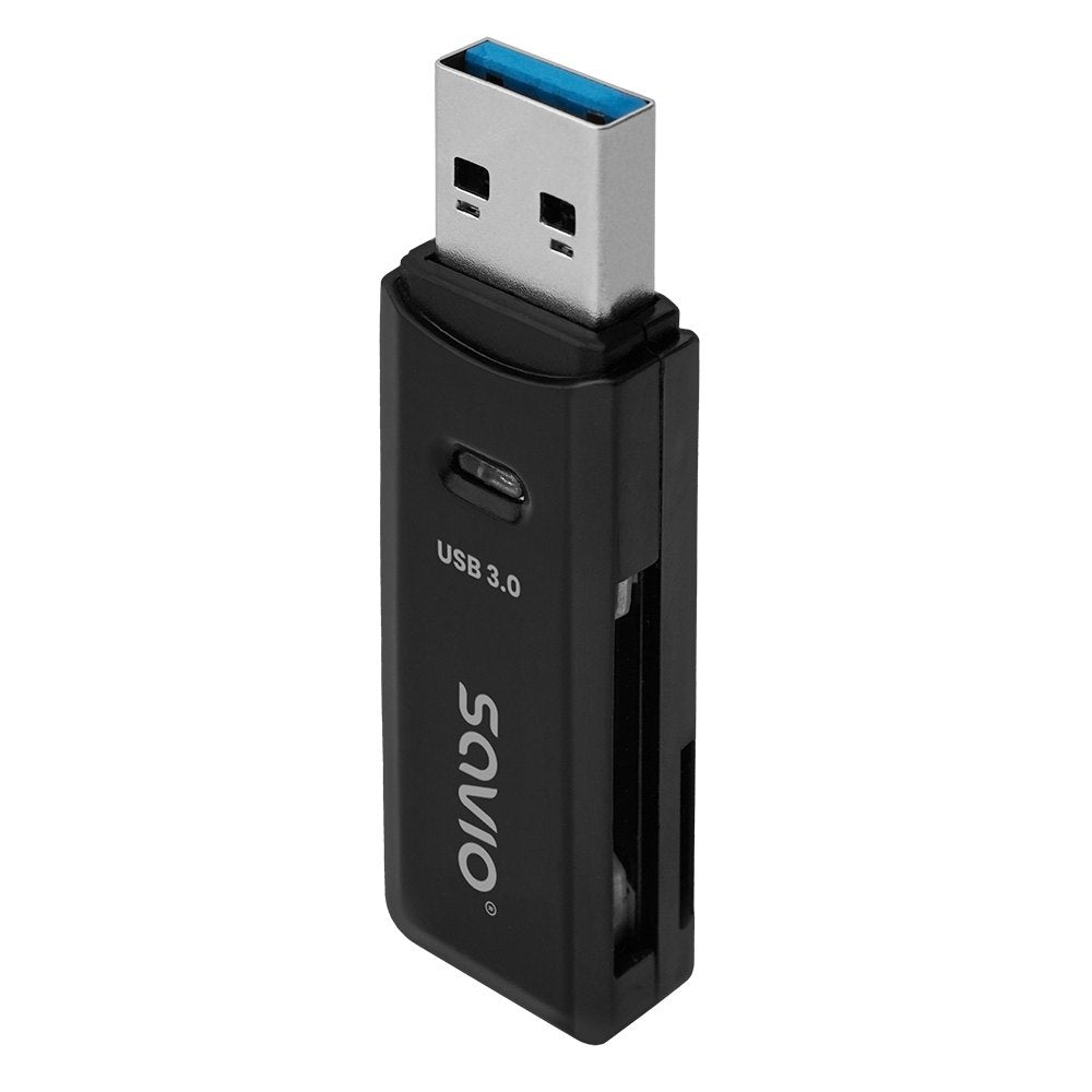 LECTOR DE TARJETAS SD - USB 3.0 NEGRO SAVIO AK-64_0