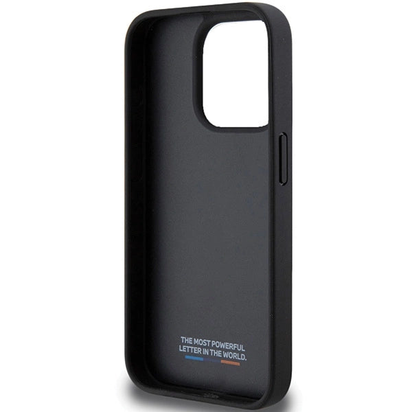 BMW Perforated Tricolor Line case for iPhone 15 Pro - black_6