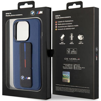 BMW M Grip Stand Bicolor case for iPhone 15 Pro - navy blue_8