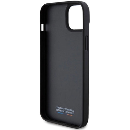 BMW Perforated Tricolor Line case for iPhone 15 Plus / 14 Plus - black_6