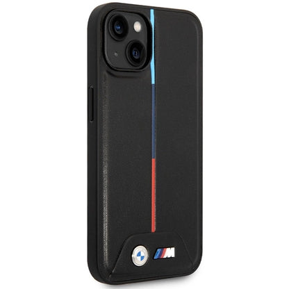 BMW M Quilted Tricolor case for iPhone 15 / 14 / 13 - black_3