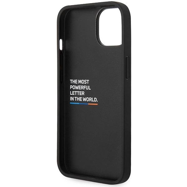 BMW M Quilted Tricolor case for iPhone 15 / 14 / 13 - black_6