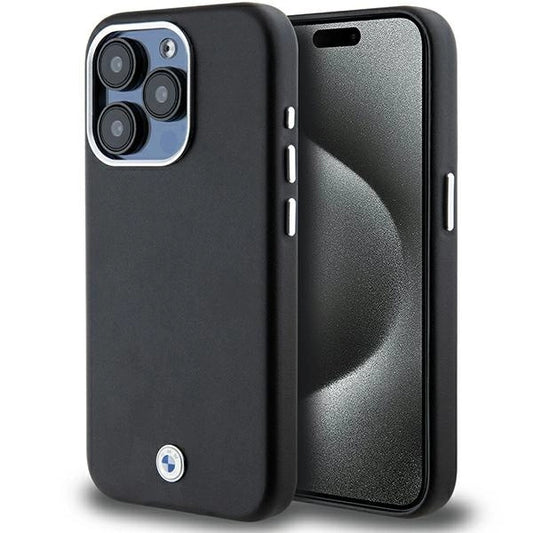 BMW Signature Wrapped Metal MagSafe case for iPhone 15 Pro - black_0