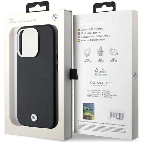BMW Signature Wrapped Metal MagSafe case for iPhone 15 Pro - black_7
