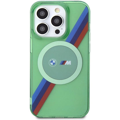 BMW M Tricolor Stripes MagSafe case for iPhone 15 Pro - green_2
