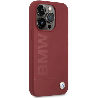 BMW Silicone Big Logo MagSafe case for iPhone 15 Pro - red_3