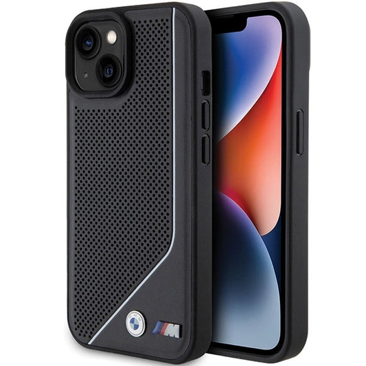 BMW Perforated Twisted Line MagSafe Case for iPhone 15/14/13 - Black_0