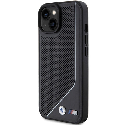 BMW Perforated Twisted Line MagSafe Case for iPhone 15/14/13 - Black_1