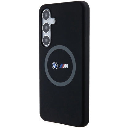 BMW M Silicone Printed Ring MagSafe case for Samsung Galaxy S24+ - black_1