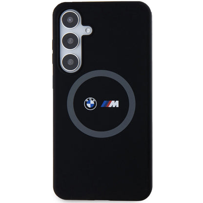 BMW M Silicone Printed Ring MagSafe case for Samsung Galaxy S24+ - black_2