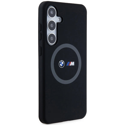 BMW M Silicone Printed Ring MagSafe case for Samsung Galaxy S24+ - black_3