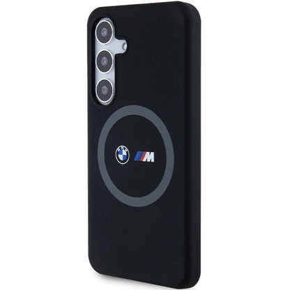 BMW M Silicone Printed Ring MagSafe case for Samsung Galaxy S24 - black_1