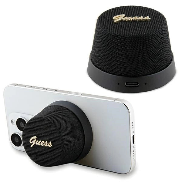 Guess Magnetic Script Metal Bluetooth speaker - black_0