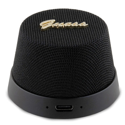 Guess Magnetic Script Metal Bluetooth speaker - black_1