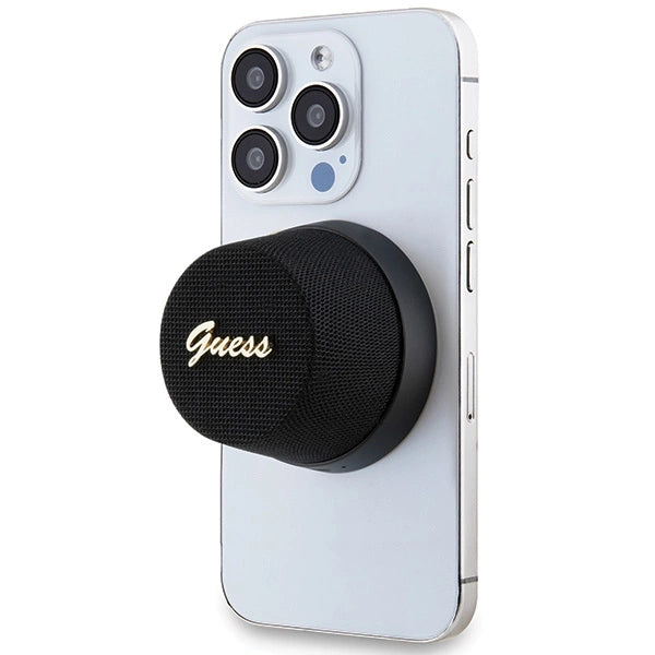 Guess Magnetic Script Metal Bluetooth speaker - black_4