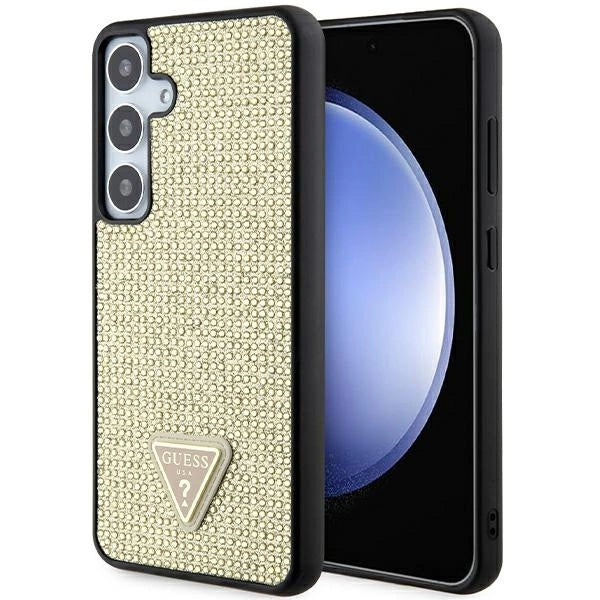 Guess Rhinestone Triangle case for Samsung Galaxy S24+ - gold_0