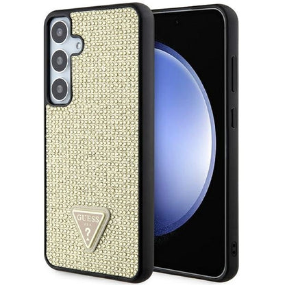 Guess Rhinestone Triangle case for Samsung Galaxy S24+ - gold_0