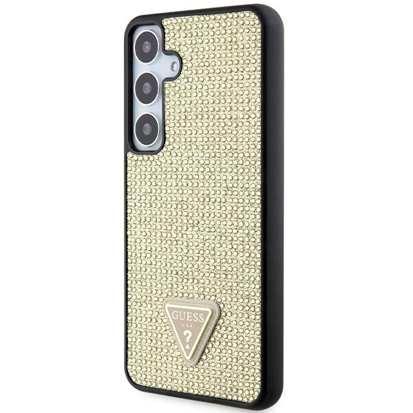 Guess Rhinestone Triangle case for Samsung Galaxy S24+ - gold_1