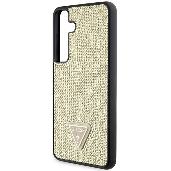 Guess Rhinestone Triangle case for Samsung Galaxy S24+ - gold_5