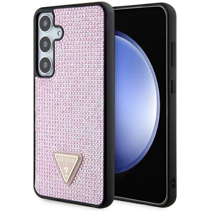 Guess Rhinestone Triangle case for Samsung Galaxy S24+ - pink_0