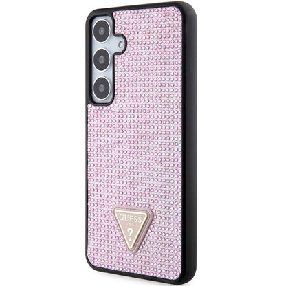 Guess Rhinestone Triangle case for Samsung Galaxy S24+ - pink_1