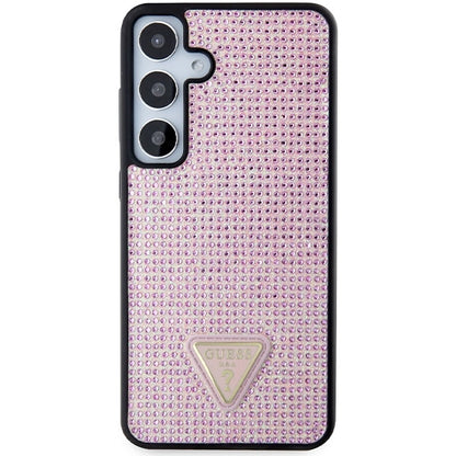 Guess Rhinestone Triangle case for Samsung Galaxy S24+ - pink_2