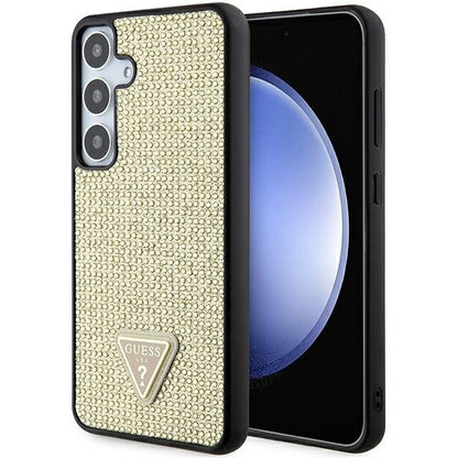Guess Rhinestone Triangle case for Samsung Galaxy S24 - gold_0