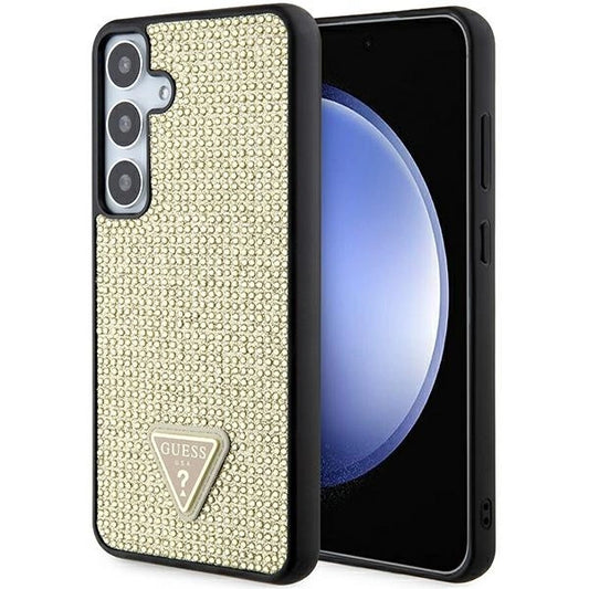 Guess Rhinestone Triangle case for Samsung Galaxy S24 - gold_0