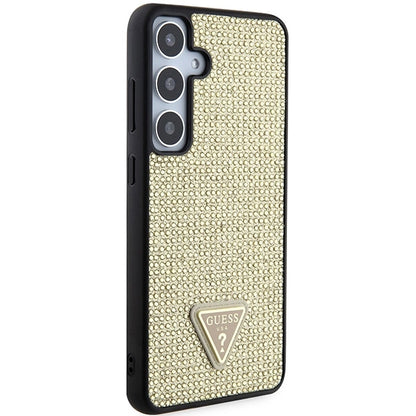 Guess Rhinestone Triangle case for Samsung Galaxy S24 - gold_3