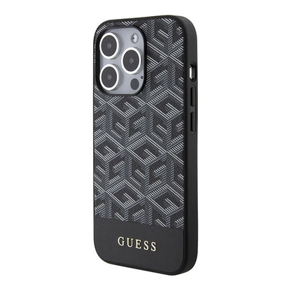Guess GCube Stripes MagSafe case for iPhone 15 Pro Max - black_1