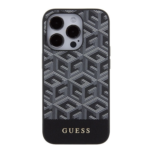 Guess GCube Stripes MagSafe case for iPhone 15 Pro Max - black_2