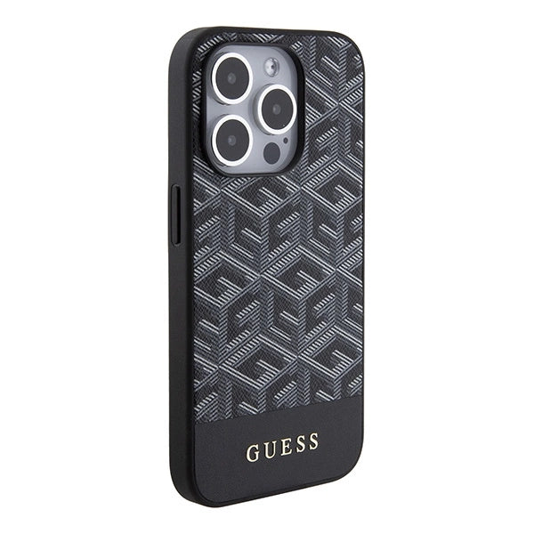 Guess GCube Stripes MagSafe case for iPhone 15 Pro Max - black_3
