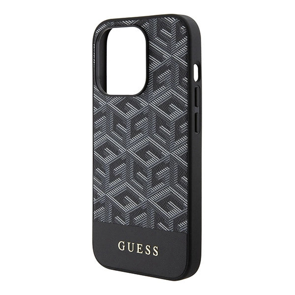 Guess GCube Stripes MagSafe case for iPhone 15 Pro Max - black_5
