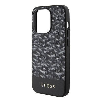 Guess GCube Stripes MagSafe case for iPhone 15 Pro Max - black_5
