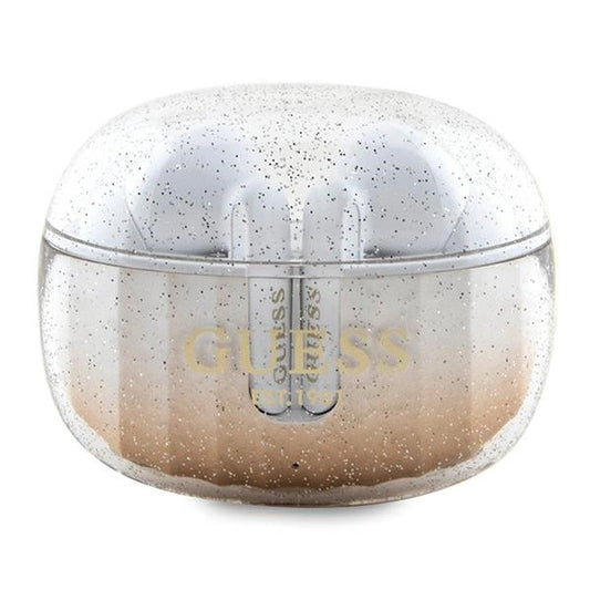 Guess Glitter Gradient TWS Bluetooth headphones with docking station - gold_0