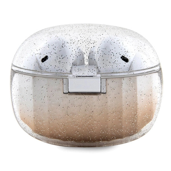 Guess Glitter Gradient TWS Bluetooth headphones with docking station - gold_1