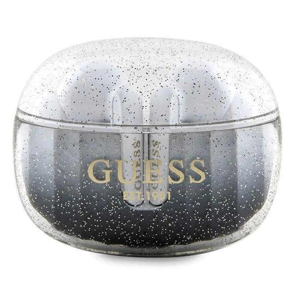 Guess Glitter Gradient TWS Bluetooth headphones with docking station - black_0