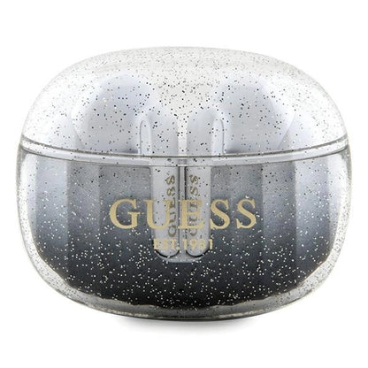 Guess Glitter Gradient TWS Bluetooth headphones with docking station - black_0