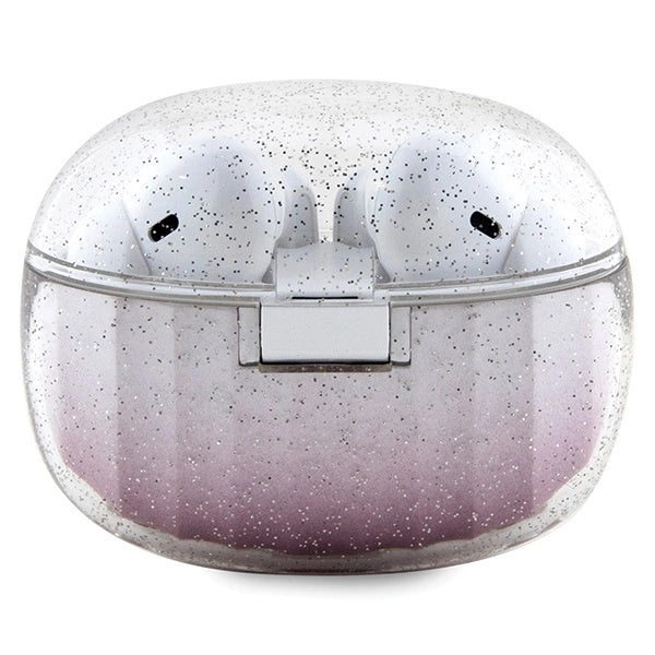 Guess Glitter Gradient TWS Bluetooth headphones + docking station - pink_1