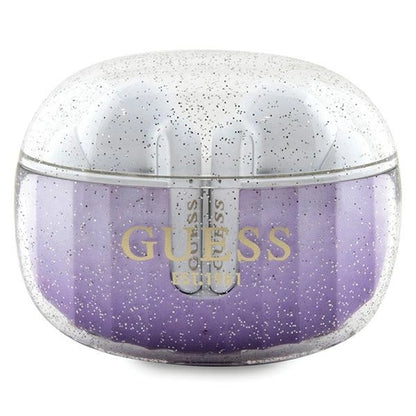 Guess Glitter Gradient TWS Bluetooth headphones with docking station - purple_0