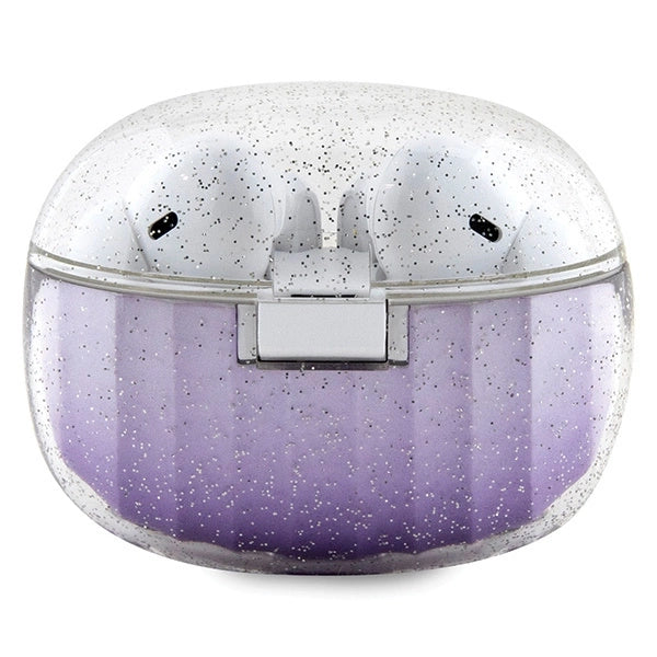Guess Glitter Gradient TWS Bluetooth headphones with docking station - purple_1